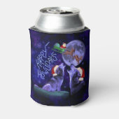 おもしろいクリスマスウルフプンハッピーハウリデイ 缶クーラー (缶裏面)