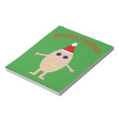 おもしろいクリスマスエッグカスタムメモ帳 ノートパッド (回転)