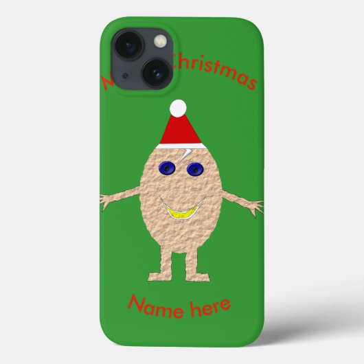 おもしろいクリスマスエッグiPadケース Case-Mate iPhoneケース (裏面)