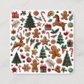 おもしろいクリスマスエンクロージャカード エンクロージャーカード (正面)