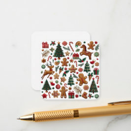 おもしろいクリスマスエンクロージャカード エンクロージャーカード