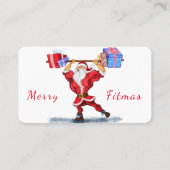 おもしろいクリスマスオフィスパーソナライズされたスペシャル 名刺 (正面)