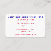 おもしろいクリスマスオフィスパーソナライズされたスペシャル 名刺 (裏面)