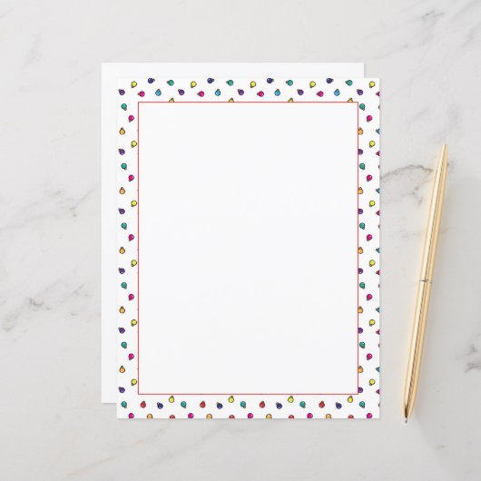 おもしろいクリスマスオーナメントイラストレーション文房具 (正面/裏面インサイチュ)