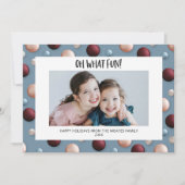 おもしろいクリスマスオーナメント シーズンカード (正面)