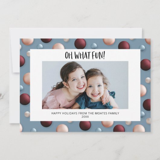 おもしろいクリスマスオーナメント シーズンカード (正面)