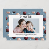 おもしろいクリスマスオーナメント シーズンカード (正面/裏面)