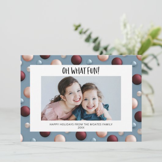 おもしろいクリスマスオーナメント シーズンカード (スタンド正面)