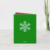 おもしろいクリスマスカスタムサンタクロースの写真 シーズンカード (裏面)