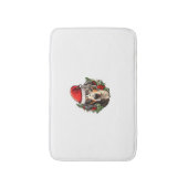 おもしろいクリスマスカタホウラレオパドッグ バスマット (正面縦)