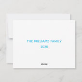 おもしろいクリスマスカロラーズイン顔マスクホリデー シーズンカード (裏面)