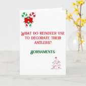 おもしろいクリスマスカードのデザイン カード (黄色い花)