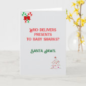 おもしろいクリスマスカードのデザイン カード (黄色い花)