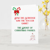 おもしろいクリスマスカードのデザイン カード (黄色い花)