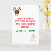 おもしろいクリスマスカードのデザイン カード (黄色い花)