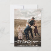 おもしろいクリスマスカードホリデーカード写真白 サンキューカード (正面)