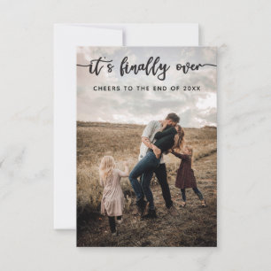 おもしろいクリスマスカードホリデーカード写真 サンキューカード