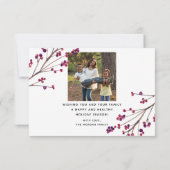 おもしろいクリスマスカードホリデーカード サンキューカード (裏面)