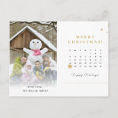 おもしろいクリスマスカード写真アイディアはがき シーズンポストカード (正面)