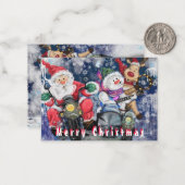 おもしろいクリスマスカード幸せなクリスマス最高のの友人 ノートカード (正面/裏面インサイチュ)