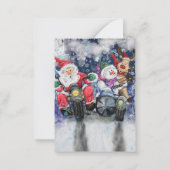 おもしろいクリスマスカード幸せなクリスマス最高のの友人 ノートカード (裏面)