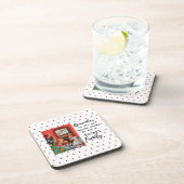 おもしろいクリスマスカード彼女の女の最高の友友Sassy コースター (右側)