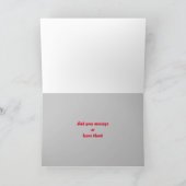 おもしろいクリスマスカード – おっと! シーズンカード (内部)