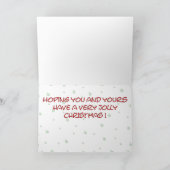 おもしろいクリスマスカード:すてきアイディア シーズンカード (内部)