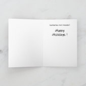 おもしろいクリスマスカード:クリスマスドラム シーズンカード (内部)