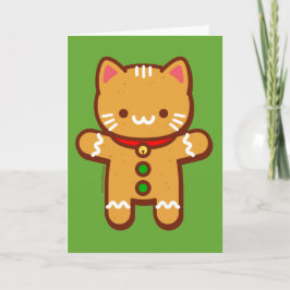 おもしろいクリスマスカード - ショコラケーキの猫 カード