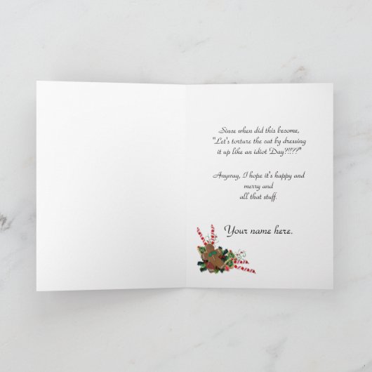 おもしろいクリスマスカード シーズンカード (内部)