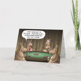 おもしろいクリスマスカード:トナカイ遊戯 シーズンカード