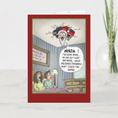 おもしろいクリスマスカード:ラフ・ランディング シーズンカード (正面)