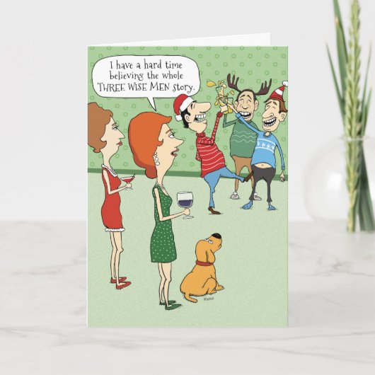 おもしろいクリスマスカード：三人の賢者 シーズンカード (正面)