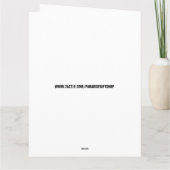 おもしろいクリスマスカード "最高に楽しい！" サンタクロース カード (裏面)