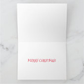 おもしろいクリスマスカード、歌うロバ カード (内部)