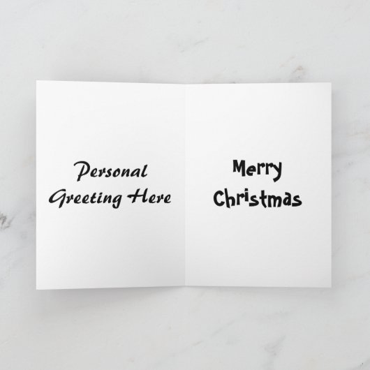 おもしろいクリスマスカード:砂漠の島クリスマス シーズンカード (内部)