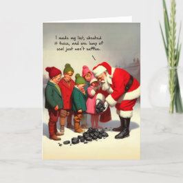 おもしろいクリスマスカード – Santa's List シーズンカード