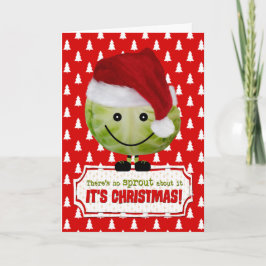 おもしろいクリスマスカード – The Happy Christmas Sprout シーズンカード