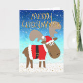 おもしろいクリスマスカーメリード シーズンカード (正面)