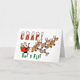 おもしろいクリスマスカー得ドサンタ シーズンカード