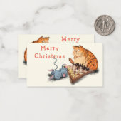 おもしろいクリスマスカー遊ド ノートカード (正面/裏面インサイチュ)