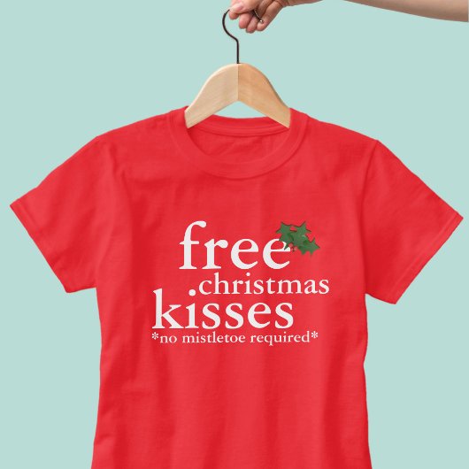 おもしろいクリスマスキスミスタントー不要Tシャツ Tシャツ