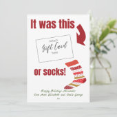 おもしろいクリスマスギフトカード保持者 (スタンド正面)