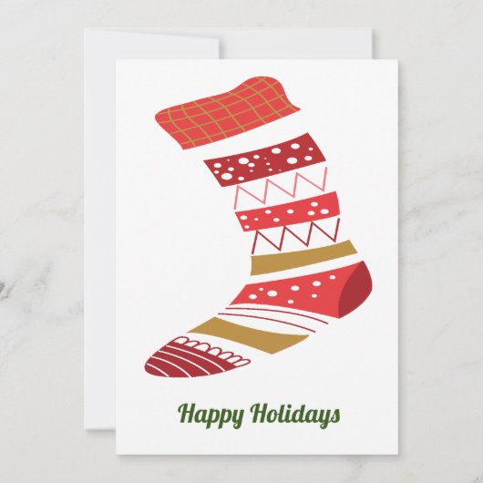 おもしろいクリスマスギフトカード保持者 (裏面)