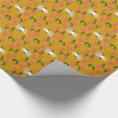 おもしろいクリスマスギフトラップ：サンタス、ホリー、ホー、ホー ラッピングペーパー (角)