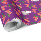 おもしろいクリスマスギフトラップ:サンタス、ホリー、ホー、ホー ラッピングペーパー (ロールコーナー)