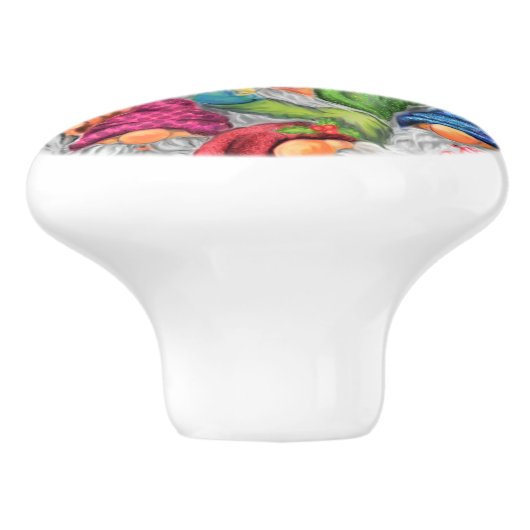 おもしろいクリスマスギフト幸せ格言セラミックノブ セラミックノブ (側面)