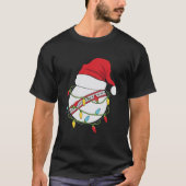 おもしろいクリスマスギフトCricket Ball Christmas Santa Tシャツ (正面)