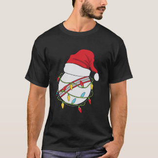 おもしろいクリスマスギフトCricket Ball Christmas Santa Tシャツ